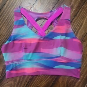 Born Primitive X-Factor sports bra, multi color, size M